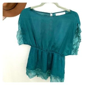 Emerald Green Blouse Perfect for the Holidays